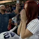 Guy proposes at baseball game, then DROPS the ring [Happy Ending] | WATCH