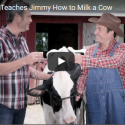 Blake Shelton Teaches Jimmy How to Milk a Cow