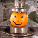 Halloween Round-Up: A Dog Loves Gumby . . . the “Ghostbusters” Theme on Pumpkins . . . and a Hydraulic Press Video